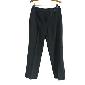 RAFAELLA GRAY DRESS PANTS SIZE 6 – WIDE LEG CAREER TROUSERS